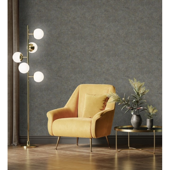 Papel pintado pared de piedra natural texturizado en arena tonos ahumados - Oni Stone 681870