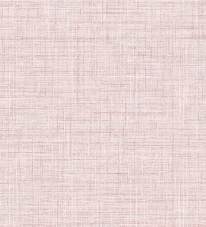 Papel pintado liso imitación lino color rosa pastel - Airam Linen 681876