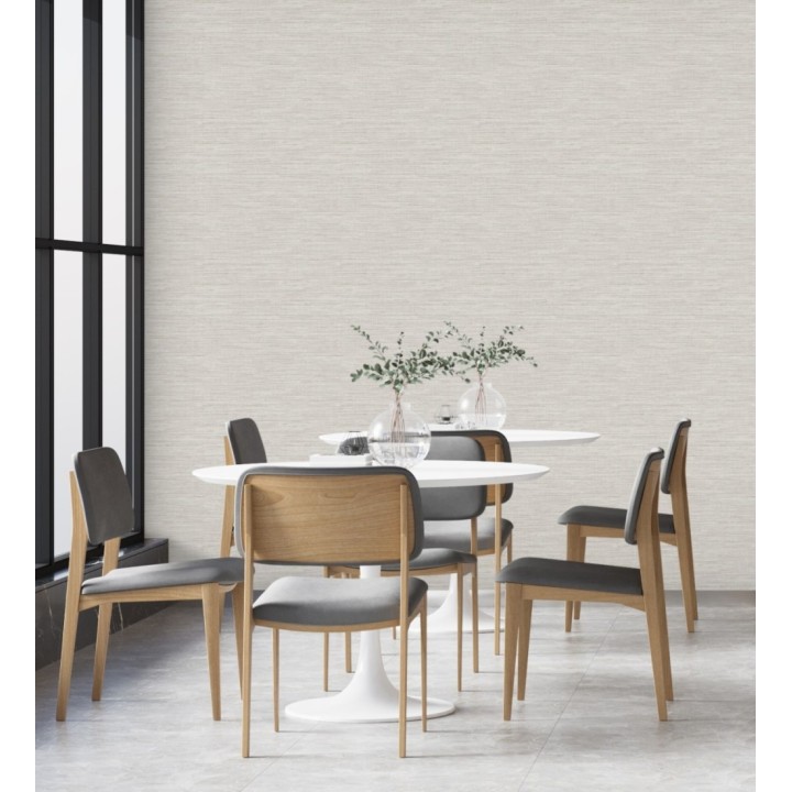 Papel pintado fibras vegetales en tonos naturales con textura - Nora Texture 681951