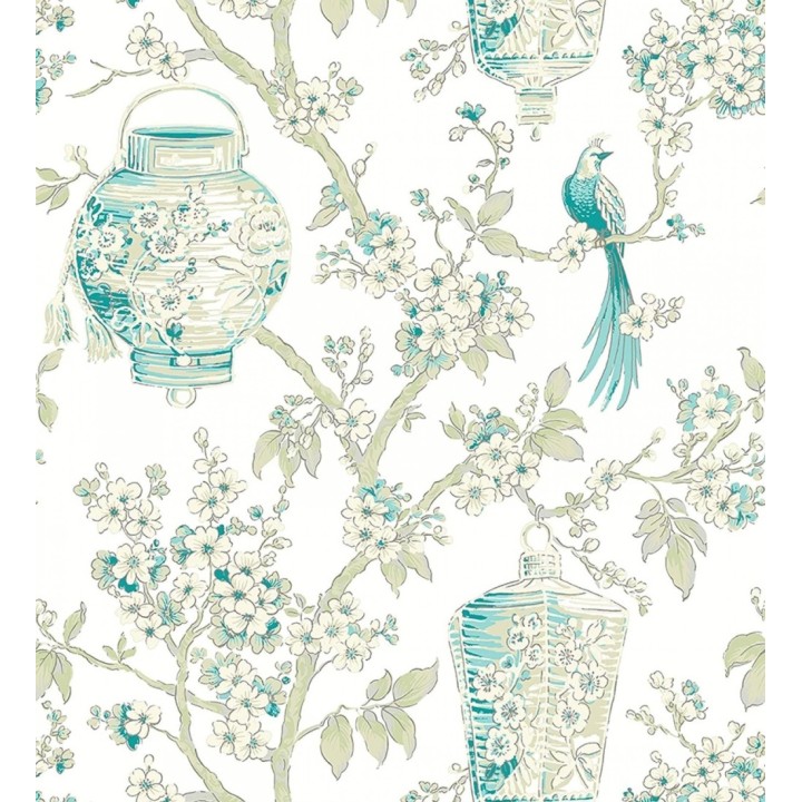 Papel pintado de ramas y pájaros estilo japonés - Naoko Garden 681952