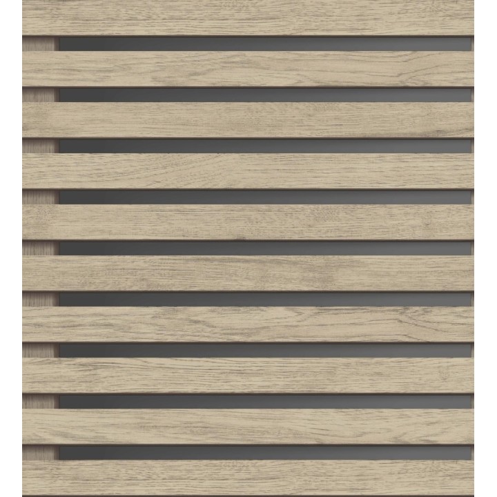 Papel pintado listones de madera natural en paneles fondo oscuro - Thabo 681958