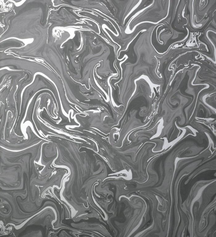 Papel pintado efecto mineral piedra de ágata gris antracita - Mirko 681964