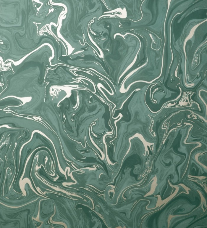 Papel pintado efecto mineral piedra de ágata verde - Mirko 681965