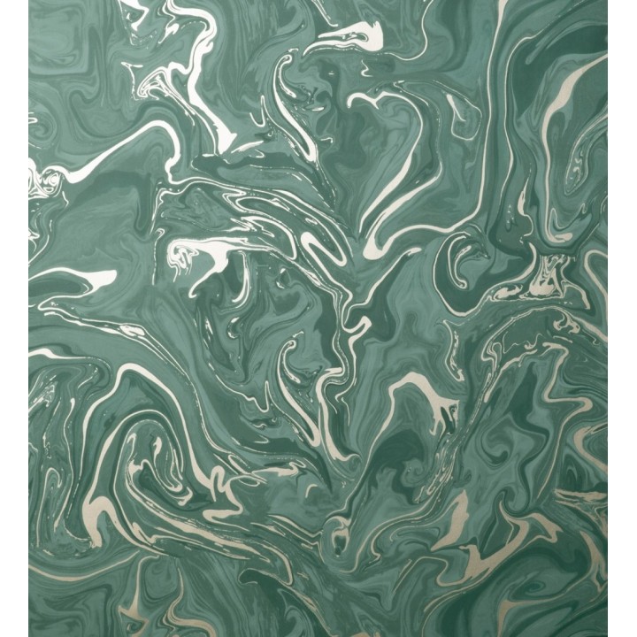 Papel pintado efecto mineral piedra de ágata verde - Mirko 681965