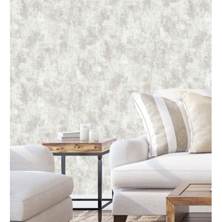 Papel pintado estuco efectos nacarados blanco - Velkan 681969