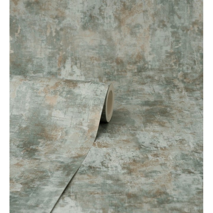 Papel pintado estuco efectos nacarados verdes - Velkan 681972