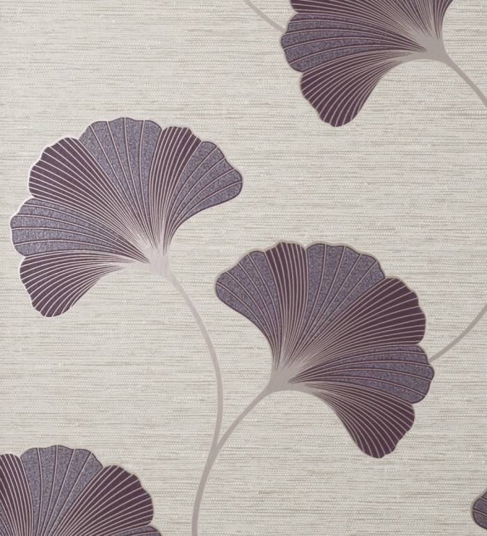 Papel pintado de flores en relieve con efectos metalizados - Evolet Flowers 681974