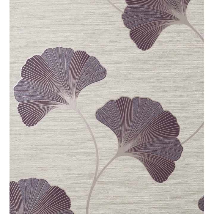 Papel pintado de flores en relieve con efectos metalizados - Evolet Flowers 681974