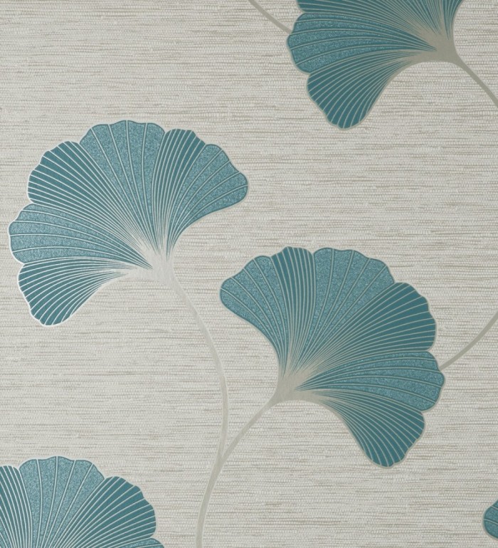 Papel pintado de flores en relieve con efectos metalizados - Evolet Flowers 681975