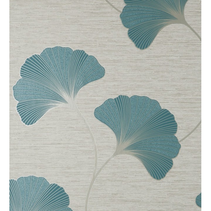 Papel pintado de flores en relieve con efectos metalizados - Evolet Flowers 681975