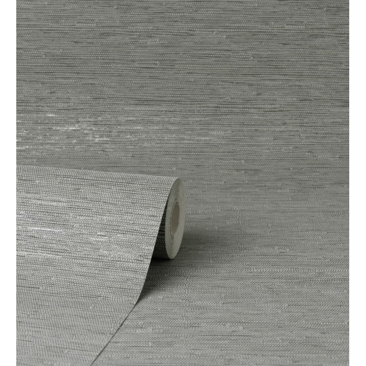 Papel pintado imitando al  textil en relieve con inserciones metalizadas - Evolet Fabric 681979