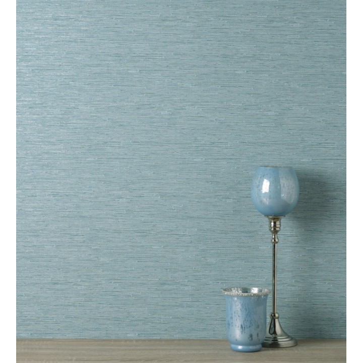 Papel pintado imitando al  textil en relieve con inserciones metalizadas - Evolet Fabric 681980