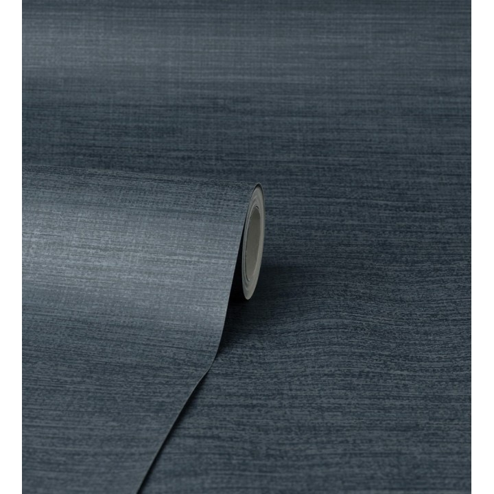 Papel pintado liso de fibras vegetales en tonos azules efecto nacarado - Nora Texture 681991