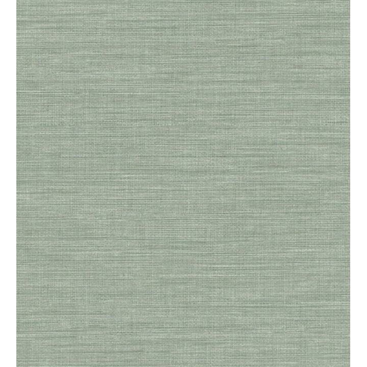 Papel pintado liso de fibras vegetales en tonos verdes efecto nacarado - Nora Texture 681992