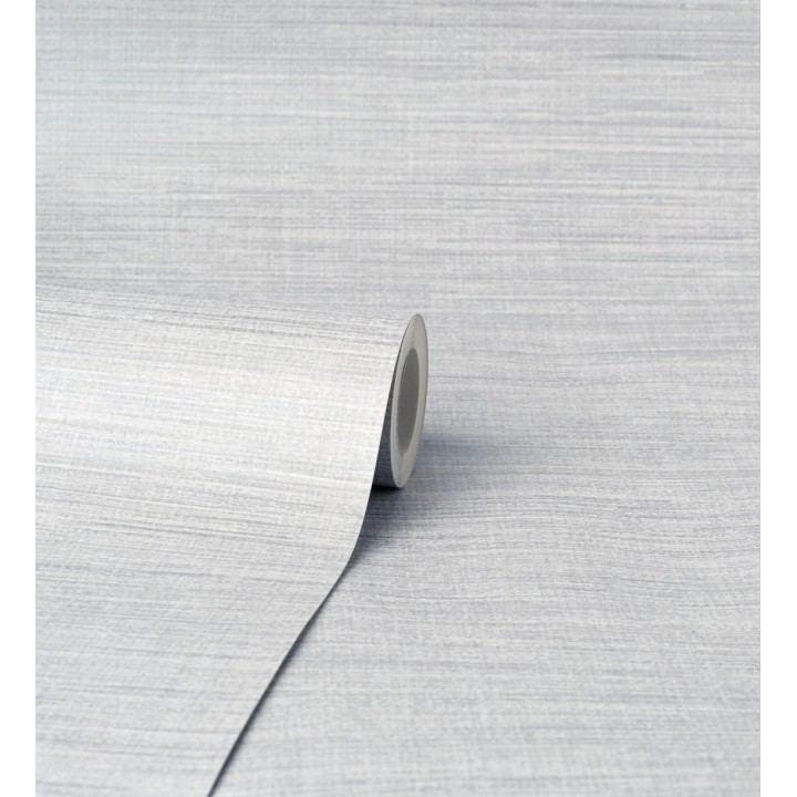 Papel pintado liso de fibras vegetales en tonos grises efecto nacarado - Nora Texture 681993