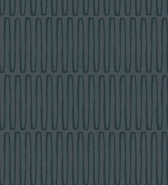 Papel pintado étnico diseño geométrico africano azul - Barak 682039