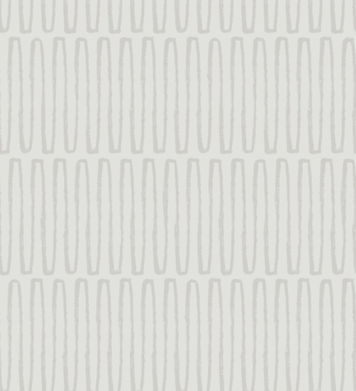 Papel pintado étnico diseño geométrico africano gris claro - Barak 682041