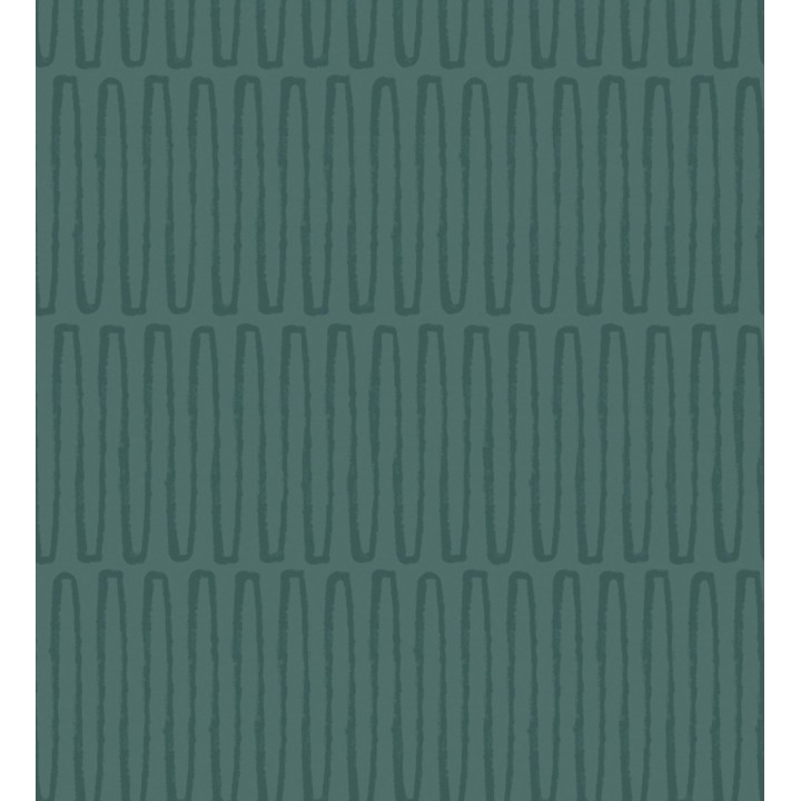 Papel pintado étnico diseño geométrico africano verde - Barak 682042