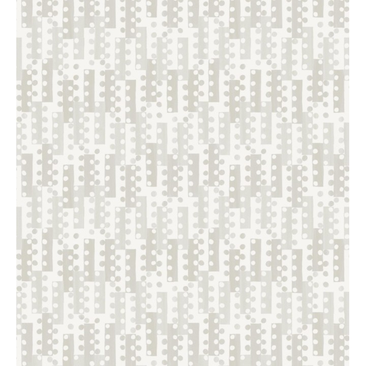 Papel pintado geométrico de puntos y recuadros grises estilo retro - Evian 682046