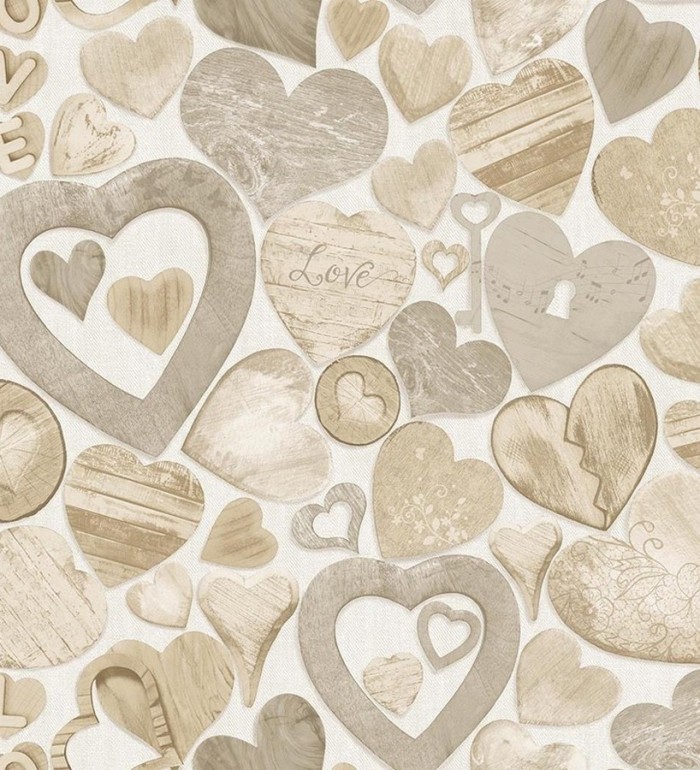 Papel pintado - Heart Love 122458