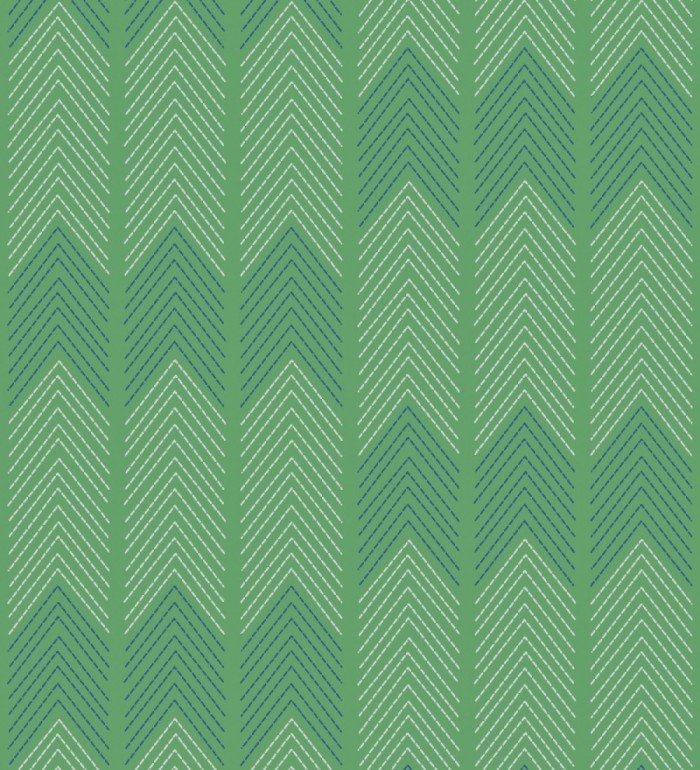 Papel pintado de espigas estilo étnico verde - Amaru 682062