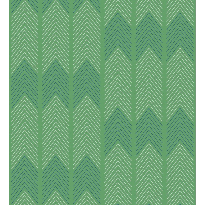 Papel pintado de espigas estilo étnico verde - Amaru 682062