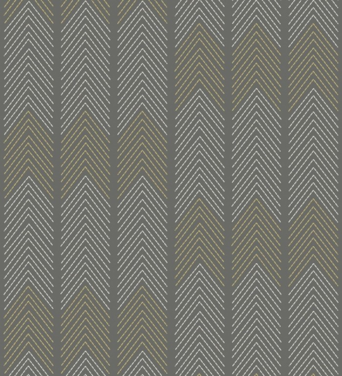 Papel pintado de espigas estilo étnico marrón oscuro - Amaru 682066