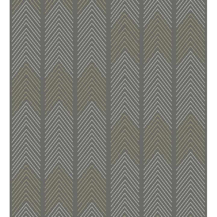 Papel pintado de espigas estilo étnico marrón oscuro - Amaru 682066