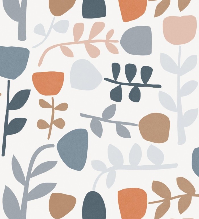 Papel pintado flores diseño minimalista - Eliza Spring 682072