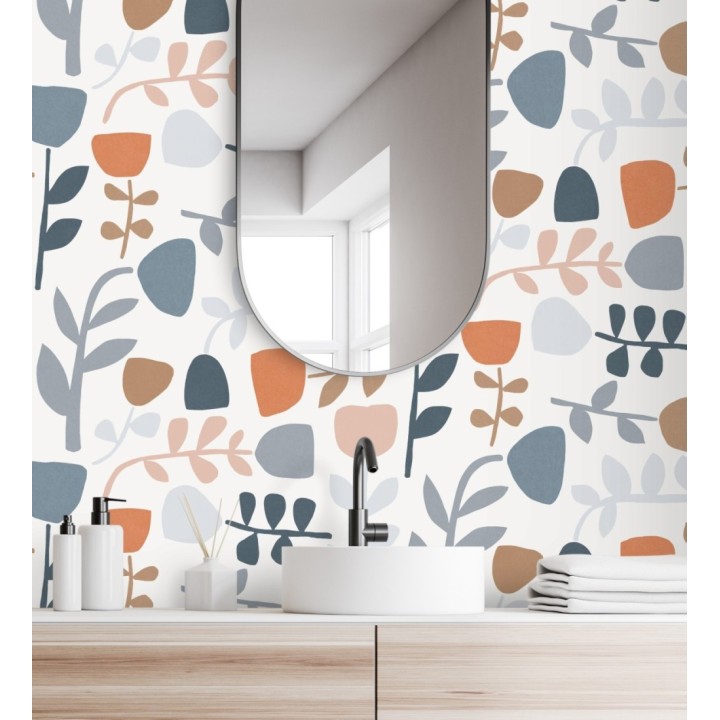 Papel pintado flores diseño minimalista - Eliza Spring 682072