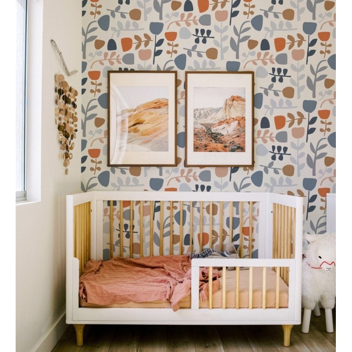 Papel pintado flores diseño minimalista - Eliza Spring 682072