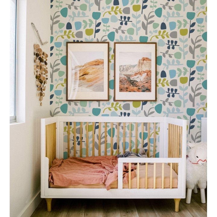 Papel pintado flores diseño minimalista - Eliza Spring 682073