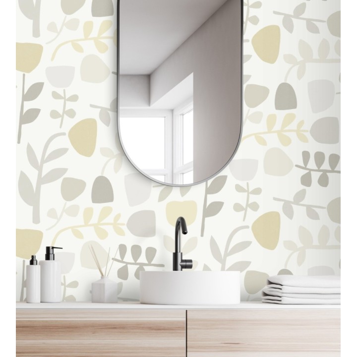 Papel pintado flores diseño minimalista - Eliza Spring 682074