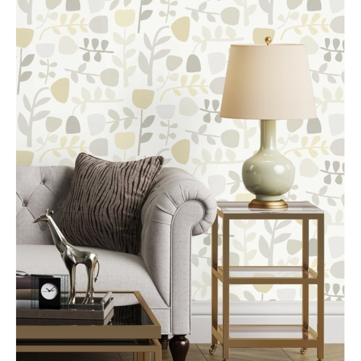 Papel pintado flores diseño minimalista - Eliza Spring 682074