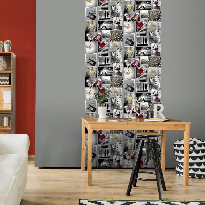 Papel pintado - Vintage Heart 122468