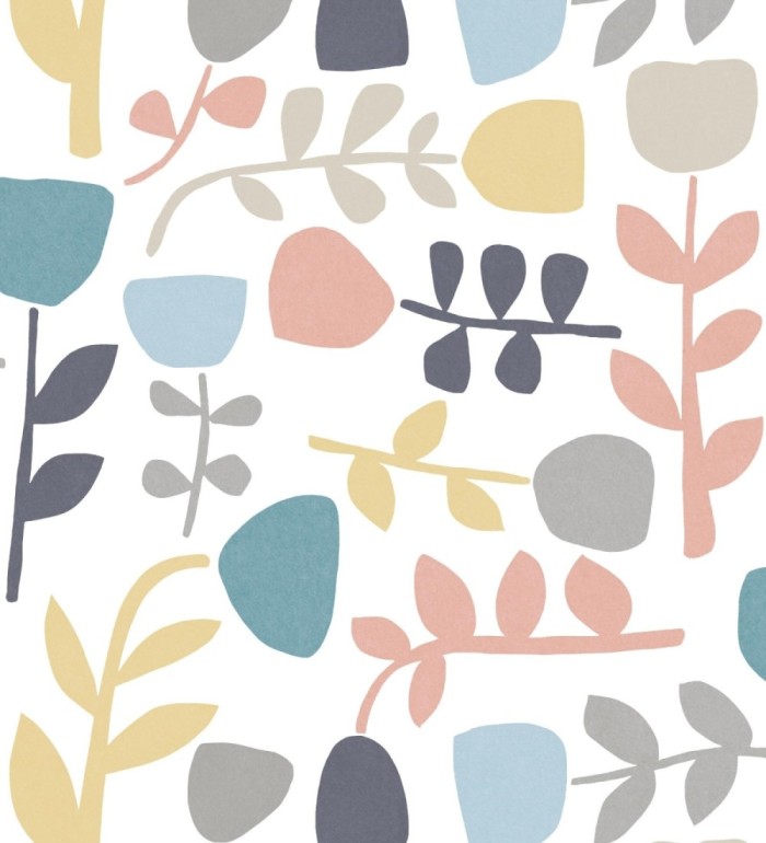 Papel pintado flores diseño minimalista - Eliza Spring 682076