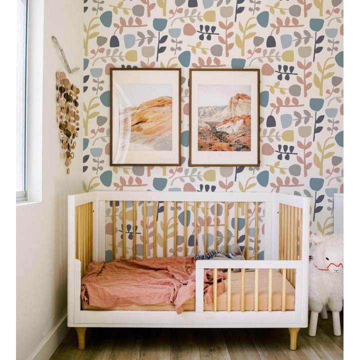 Papel pintado flores diseño minimalista - Eliza Spring 682076