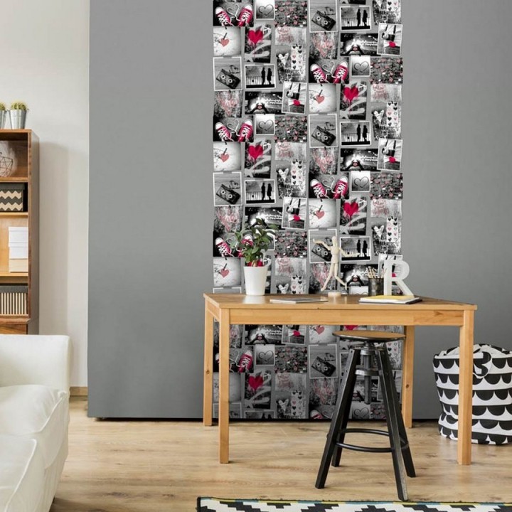 Papel pintado - Vintage Heart 122469