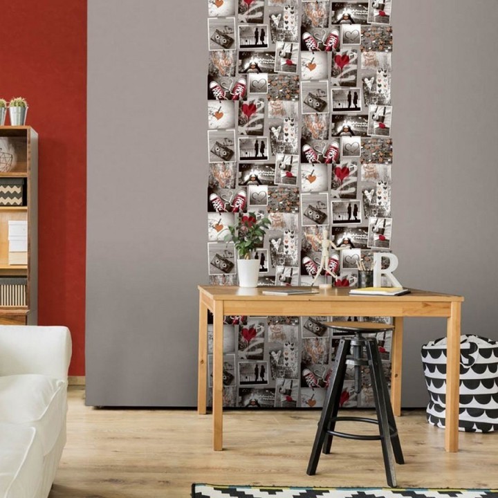 Papel pintado - Vintage Heart 122470