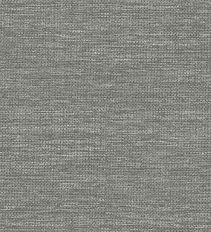 Papel pintado rafia con fibras de sisal teñido en gris visón - Studs Texture 682097
