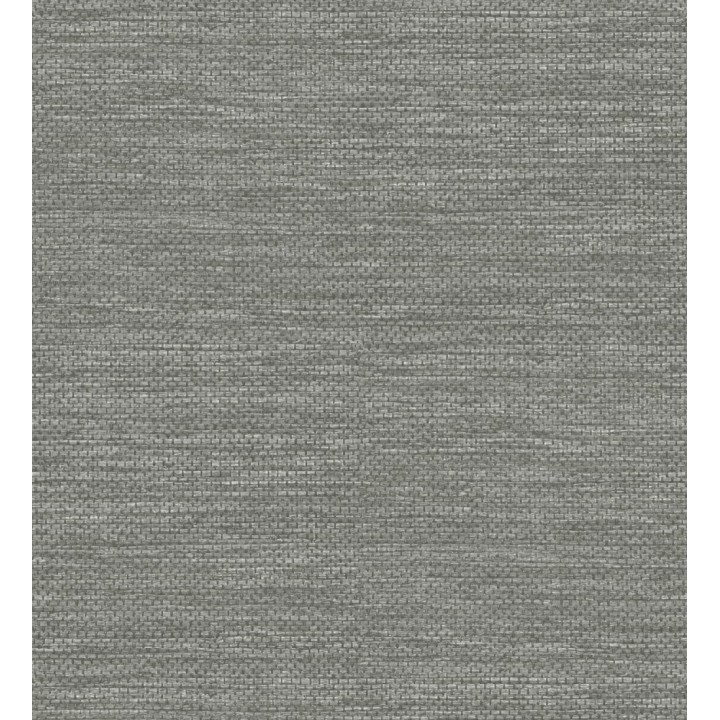 Papel pintado rafia con fibras de sisal teñido en gris visón - Studs Texture 682097