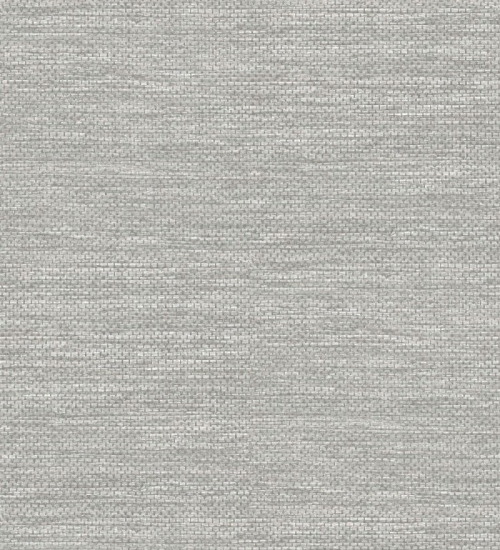 Papel pintado rafia con fibras de sisal teñido en gris - Studs Texture 682099