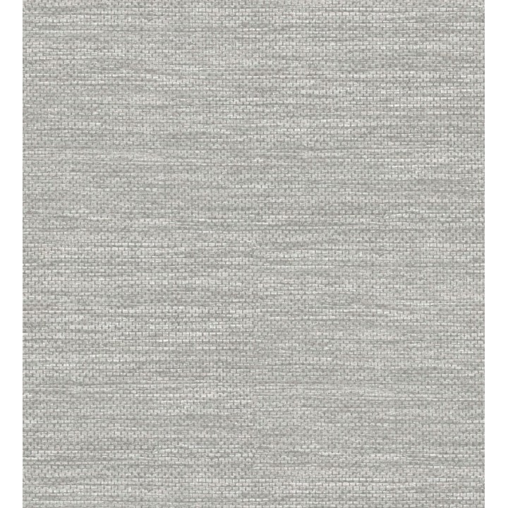 Papel pintado rafia con fibras de sisal teñido en gris - Studs Texture 682099