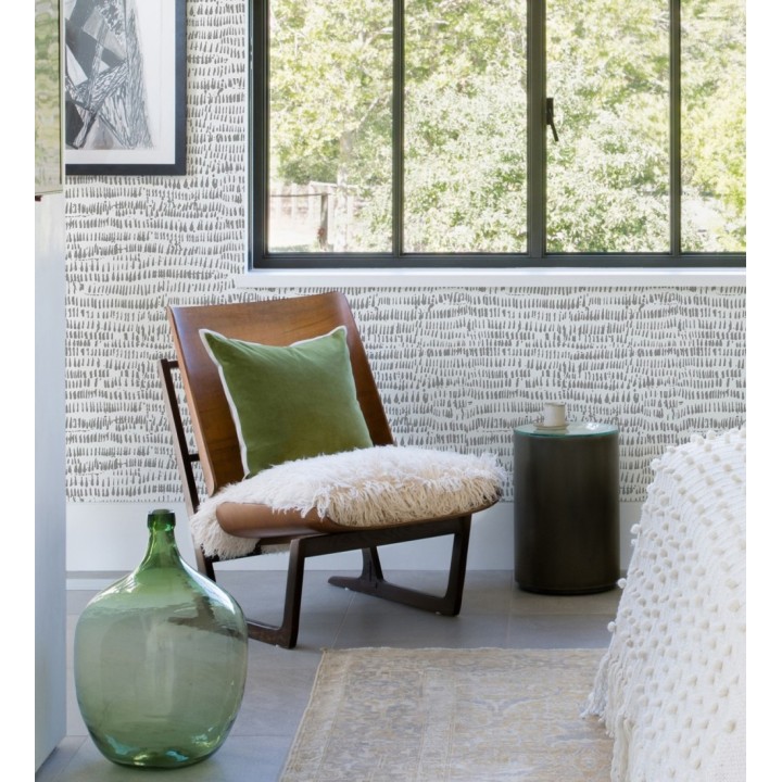 Papel pintado abstracto gris claro intenso estilo étnico - Happy April 682105