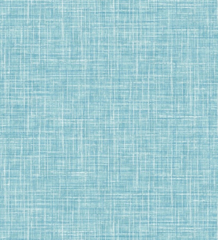 Papel pintado liso imitación lino color intenso celeste - Airam Linen 682153