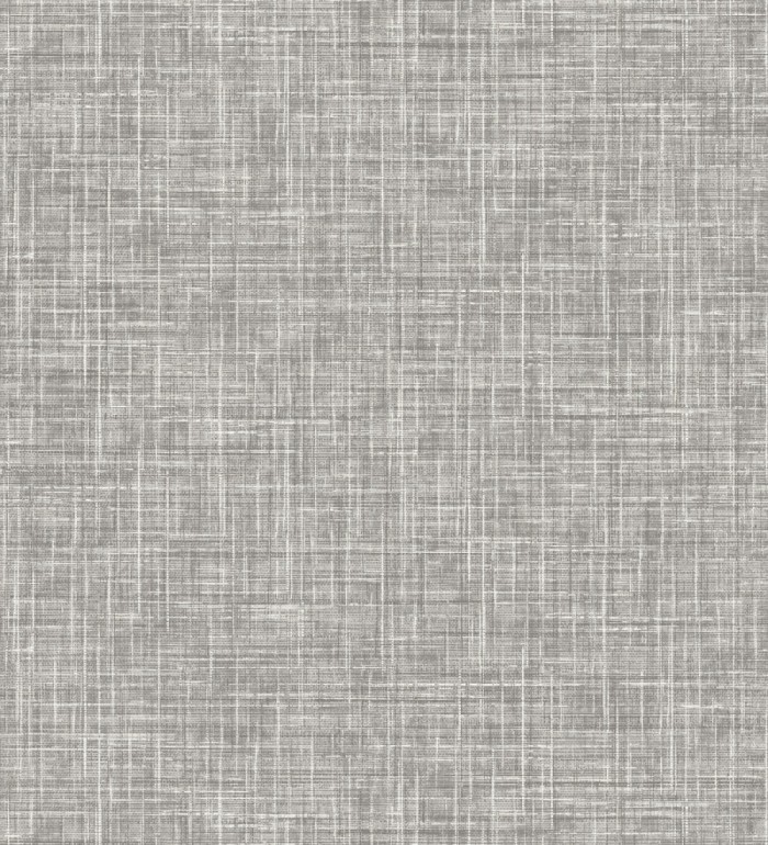 Papel pintado liso imitación lino color intenso marrón grisáceo - Airam Linen 682155