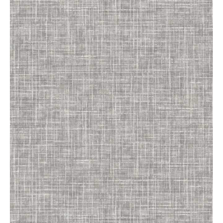 Papel pintado liso imitación lino color intenso marrón grisáceo - Airam Linen 682155