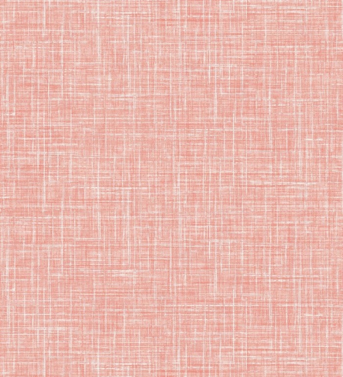 Papel pintado liso imitación lino color intenso  rosa - Airam Linen 682156