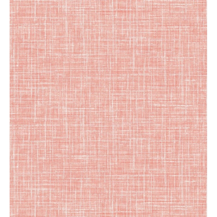 Papel pintado liso imitación lino color intenso  rosa - Airam Linen 682156