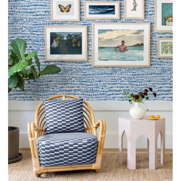 Papel pintado abstracto azul estilo étnico - Happy April 682158